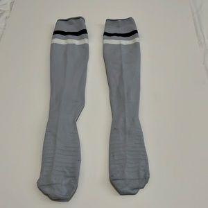 Lululemon Compression Socks, Gray/Black/White, size small